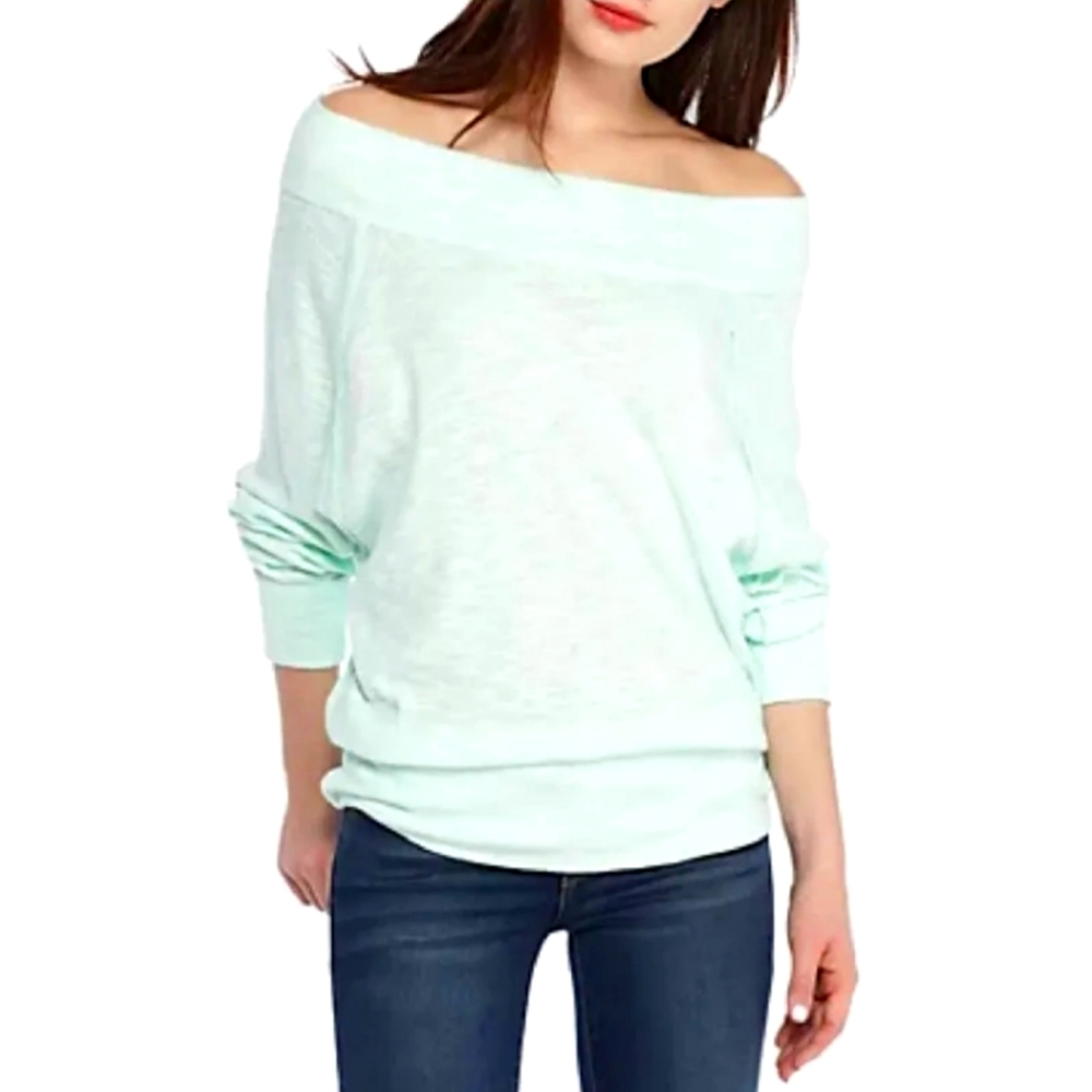 Free People We The Free Long Bubble Lightweight Sweater Size Large